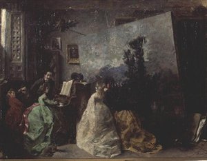 アントニオ・ムノス・デグラインのスタジオ 作： Francisco Domingo Marqués