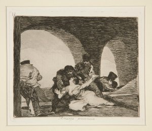 Bitter Presence (Bitter To Be Present) pl. 13 戦争の災害より 作： Francisco de Goya