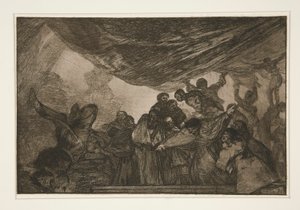 Disparate claro (Clear Folly), pl. シリーズ Los proverbios から 15 作： Francisco de Goya