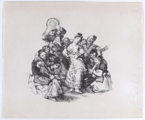 El vito The Andalusian dance, ca. 1825-1826年、約。 1825-1826。 作： Francisco de Goya