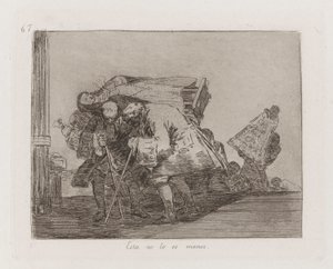 戦争の災害からのプレート 67 作： Francisco de Goya