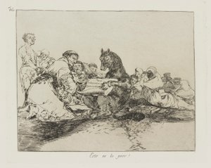これは最悪です！ （それはそれの最悪です！）、pl。 シリーズ「戦争の災害」からの74 作： Francisco de Goya