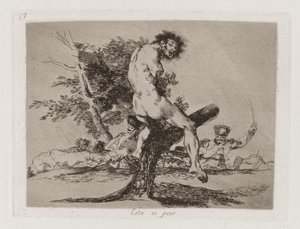 これはもっと悪い、『戦争の惨事』のプレート 37 作： Francisco de Goya