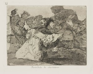 ペテン師のショービジネス。 (ペテン師 作： Francisco de Goya