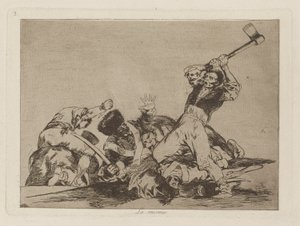 同じ（同じ）、pl。 戦争の災害シリーズの 3 作： Francisco de Goya