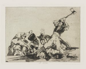 同じ（同じ）、pl。 戦争の災害シリーズの 3 作： Francisco de Goya