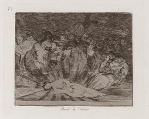 Muri? la verdad (Truth Has Died), Plate 79 from Los desastres de la guerra (The Disasters of War)   1338593   ja       japanese Successfully Translated  Original: Portrait of James Jewill Hill, Jr (oil on canvas laid on board) Translat: Portrait of James J 作： Francisco de Goya