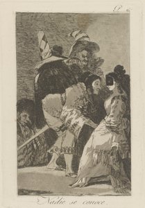 ナディ・セ・コノセ。 （誰も自分自身を知らない。）、pl。 シリーズ ロス カプリチョスから 6 作： Francisco de Goya