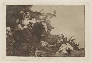 彼らは同意しない、『戦争の惨事』のプレート 17 作： Francisco de Goya