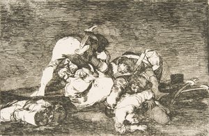 戦争の災害による損失のプレート10ロスDisastres de la Guerra：これらも行いません。タンポック...、1810年。 作： Francisco de Goya
