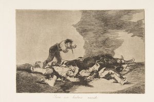 戦争の災害からのプレート12ロスデサストレスデラゲラ：これは...、1810年に1863年に公開されました。 作： Francisco de Goya