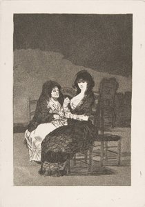 ロスカプリチョスのプレート15：プリティアドバイス美しいアドバイス、1799年。 作： Francisco de Goya