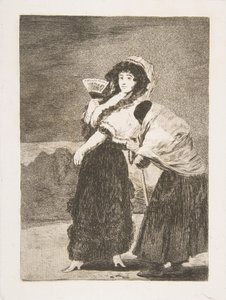 Los Caprichosのプレート16：天国のために：それは彼女の母親Dios la Perdone ...、1797-98でした。 作： Francisco de Goya