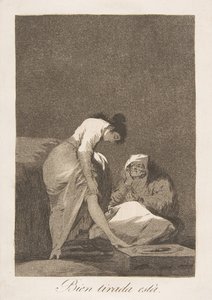Los Caprichosのプレート17：よく引き伸ばされています。よく引っ張られています。1799。
