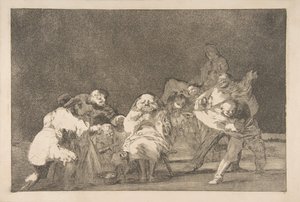 「Disparates」のプレート 17: Loyalty, ca. 1816-23 個人印刷 1854年頃。 作： Francisco de Goya