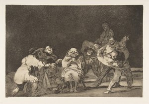 Disparatesのプレート17：忠誠心1816〜23年に発行された1864。 作： Francisco de Goya
