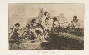 戦争の災害からのプレート24ロスデサストレスデラゲラ：彼らは...、1810年に1863年に出版されました。 作： Francisco de Goya