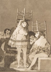 ロスカプリチョスのプレート26：彼らはすでに席を持っています彼らはすでに席を持っています。 作： Francisco de Goya