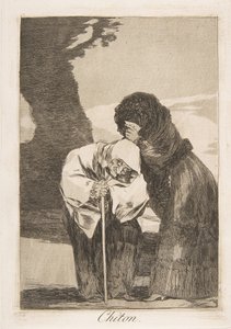 「Los Caprichos」のプレート 28: Hush Chiton., 1799. 作： Francisco de Goya