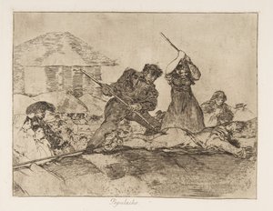 戦争の災害からのプレート28戦争の災害：ラブブル...、1810年に1863年に発行。