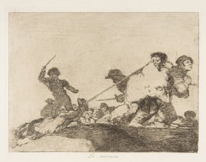 戦争の災害からのプレート29ロスデサストレスデラゲラ::彼は...、1810年に1863年に出版されました。 作： Francisco de Goya