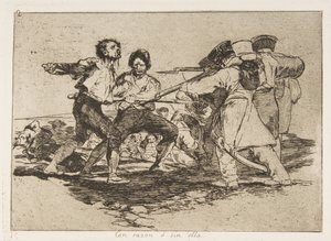 戦争の災害からのプレート2 Los Desastres de la Guerra：Rightl ...、1810年に発行された1863年。 作： Francisco de Goya