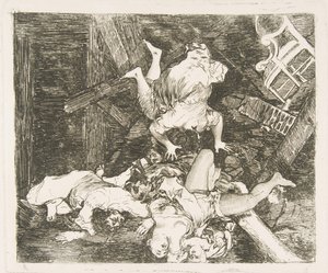 戦争の災害からのプレート30ロスデサストレスデラゲラ：Ravages of War。 Estr ...、1810。 作： Francisco de Goya