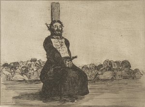 「The Disasters of War」のプレート 34 The Disasters of War: 「On ac...」、1810 年発行 作： Francisco de Goya