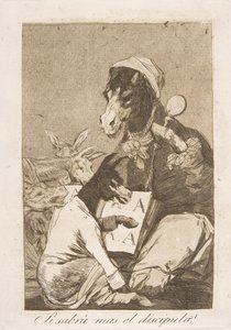 ロスカプリチョスの37版：生徒が1799年のSiSabrámas el discipuloについてもっと知らないかもしれません。