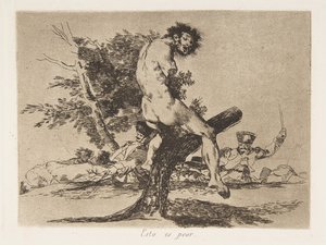 「The Disasters of War」のプレート 37 The Disasters of War: 「This ...」、1810 年発行 作： Francisco de Goya