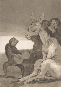 「ロス カプリチョス」のプレート 38: ブラボー! ブラビシモ!, 1799., 1799. 作： Francisco de Goya