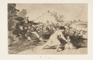戦争の災害からのプレート44 Los Desastres de la Guerra：私は見ました...、1810年に1863年に出版されました。 作： Francisco de Goya
