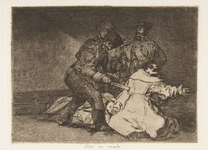 戦争の災害からのプレート46 Los Desastres de la Guerra：これは、1810年に1863年に公開されました。 作： Francisco de Goya