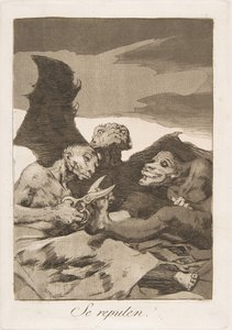 「Los Caprichos」のプレート 51: Se repulen., 1799. 作： Francisco de Goya