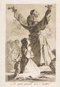 Los Caprichosのプレート52：仕立て屋ができること！何ができるテーラー！、1799。 作： Francisco de Goya