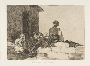 戦争の災害からのプレート54 Los Desastres de la Guerra：Ap ...、1811-12公開された1863年。 作： Francisco de Goya