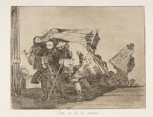 「The Disasters of War」The Disasters of War... のプレート 67、1814 年から 1815 年にかけて 1863 年に出版。 作： Francisco de Goya