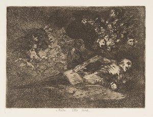 戦争の災害からのプレート69 Los Desastres de la Guerra：Not ...、1810-20、published 1863。 作： Francisco de Goya