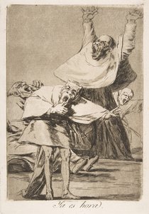 Los Caprichosのプレート80：それはYa es hora。、1799年です。 作： Francisco de Goya
