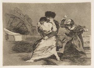 戦争の災害からのプレート9ロスデサストレスデラゲラ：彼らは...、1810年に1863年に出版されました。 作： Francisco de Goya