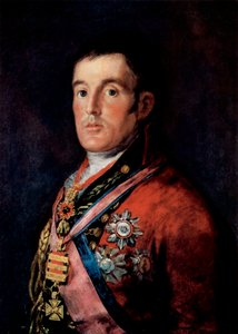 元ウェリントン公爵アーサーウェルズリー元帥の肖像、c1814。 作： Francisco de Goya