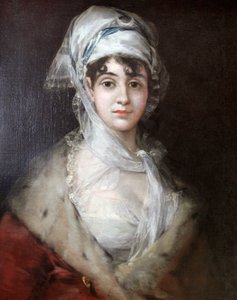 「女優アントニア・ザラテの肖像」、c1810-c1811。 作： Francisco de Goya