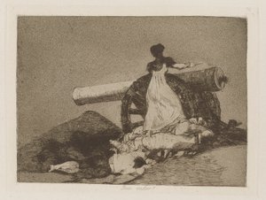 何という価値でしょう！ （何という勇気！）、pl。 シリーズ「戦争の惨事」から 7 作： Francisco de Goya