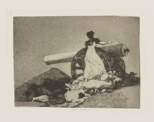 何という価値でしょう！ （何という勇気！）、pl。 シリーズ「戦争の惨事」から 7 作： Francisco de Goya