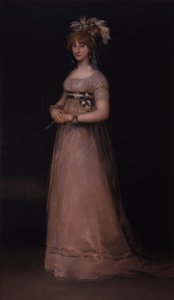 マリア・ルイサ・デ・ボルボンとヴァラブリガのリトラット 作： Francisco de Goya