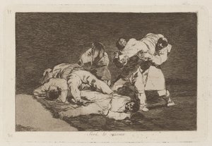 なれ？ It Will Be the Same、「The Disasters of War」のプレート 21 作： Francisco de Goya