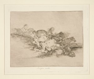 それは常に起こります（それは常に起こります）、pl。 戦争の災害からの8 作： Francisco de Goya