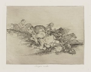常に起こります。 （それは常に起こります。）、pl。 シリーズ「戦争の惨事」から 8 作： Francisco de Goya