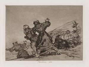 This Too (This Too), プレート 43 from The Disasters of War 作： Francisco de Goya
