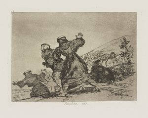 それも。 （これも）、pl。 シリーズ「戦争の災害」からの43 作： Francisco de Goya